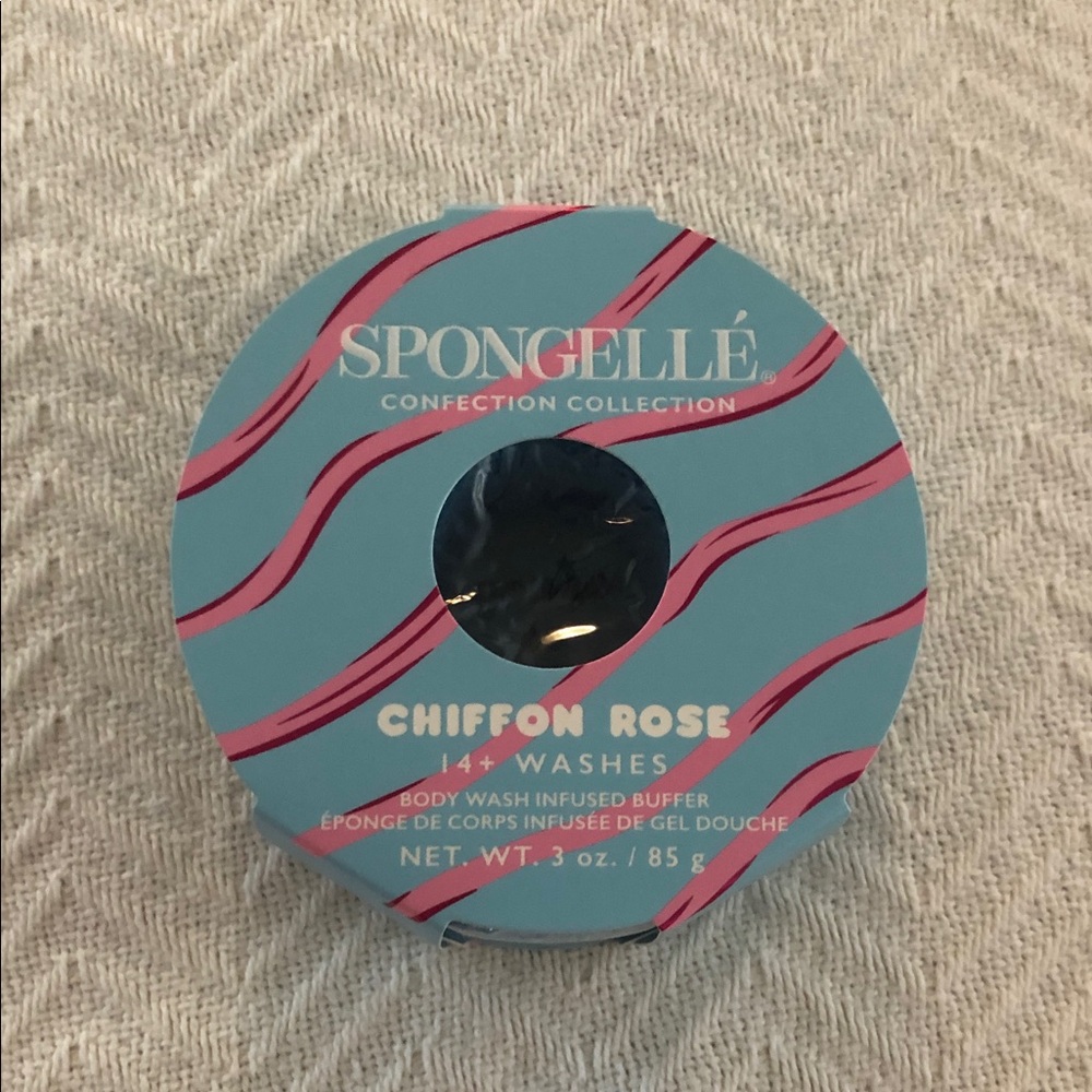 Spongelle confection collection chiffon Rose doughnut bodywash infused buffer